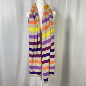 Old Navy Multicolor Striped Scarf Soft Thick Warm Cozy Fall Winter Colorful